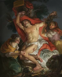 San Sebastiano curato da Santa Irene